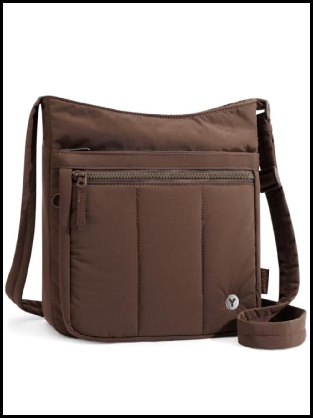 Quilted Puffer Crossbody Bag Nylon Hobo Purse Lightweight